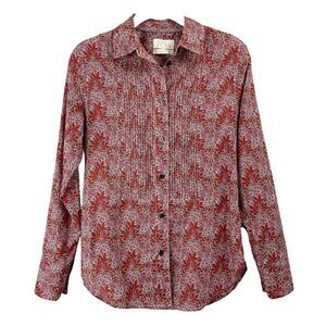 J. Crew Slim-fit cotton tuxedo shirt in Liberty Aubrey Forest floral Sz 00‎